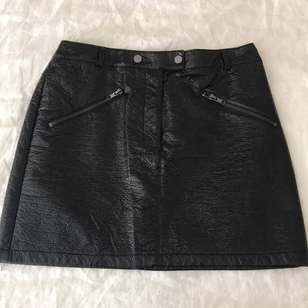 Topshop Patent Skirt